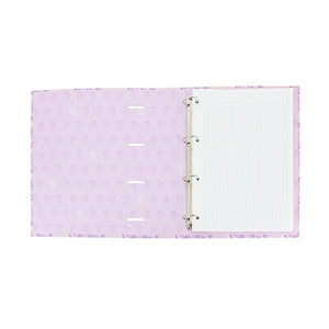 Carpeta de 4 anillas corazones pastel