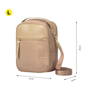 Bolso crossover mujer marrón