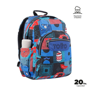 Mochila escolar Adaptable a carro - Acuareles