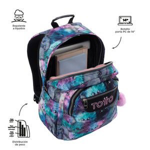 Mochila escolar Adaptable a carro - Acuareles