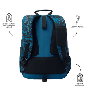 Mochila escolar Adaptable a carro - Acuareles