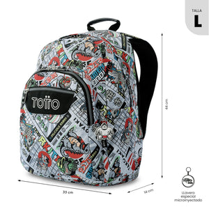 Mochila escolar Adaptable a carro - Acuareles