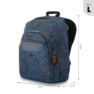 Mochila escolar Adaptable a carro - Acuareles