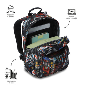 Mochila Acuareles - Adaptable a carro