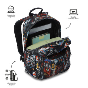 Mochila Acuareles - Adaptable a carro