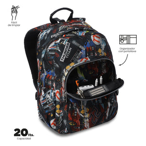 Mochila Acuareles - Adaptable a carro