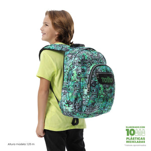 Mochila escolar Adaptable a carro - Acuareles