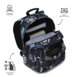 Mochila Acuareles - Adaptable a carro