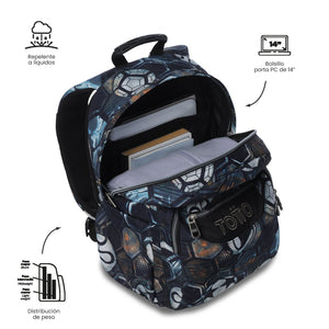 Mochila Acuareles - Adaptable a carro