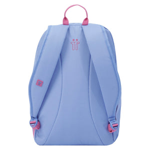 Mochila urbana color gris y rosa