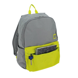 Mochila urbana color gris y rosa