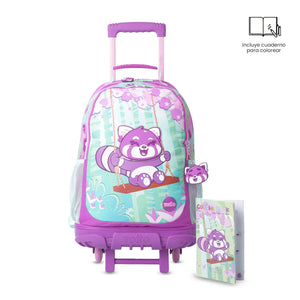 Pack X2 Mochila + Libro para colorear Bambu