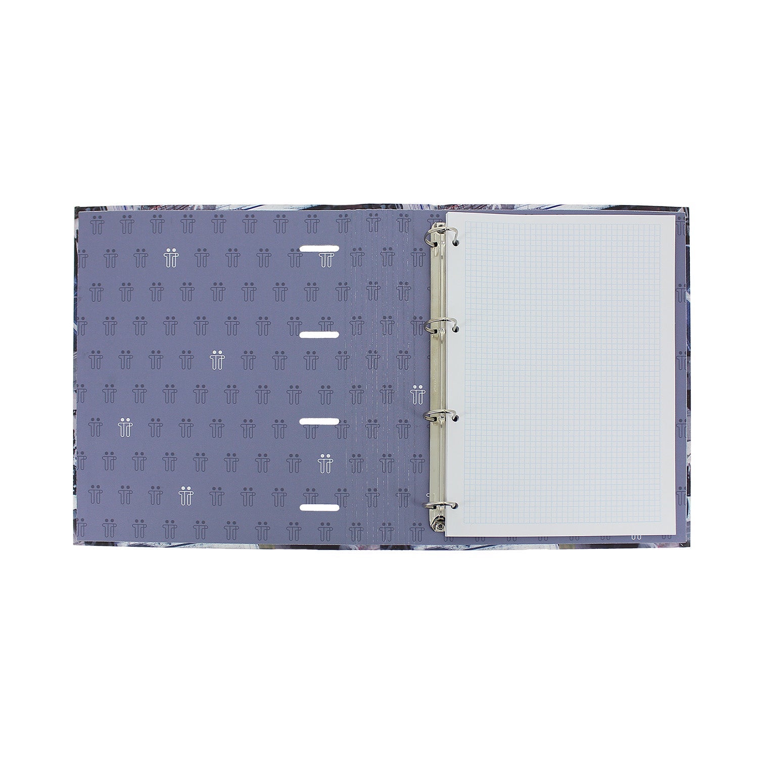 Carpeta de 4 anillas corazones pastel