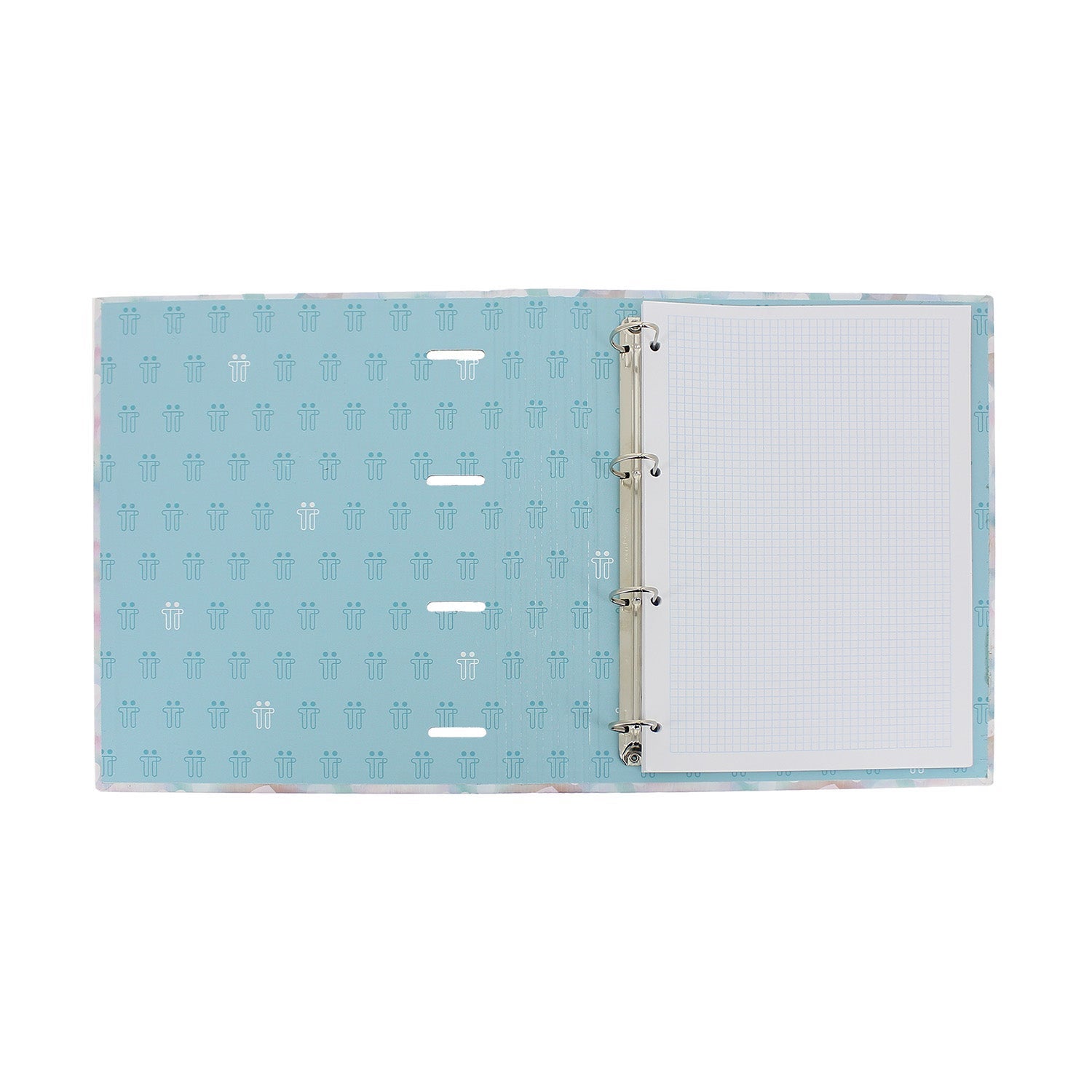 Carpeta de 4 anillas corazones pastel