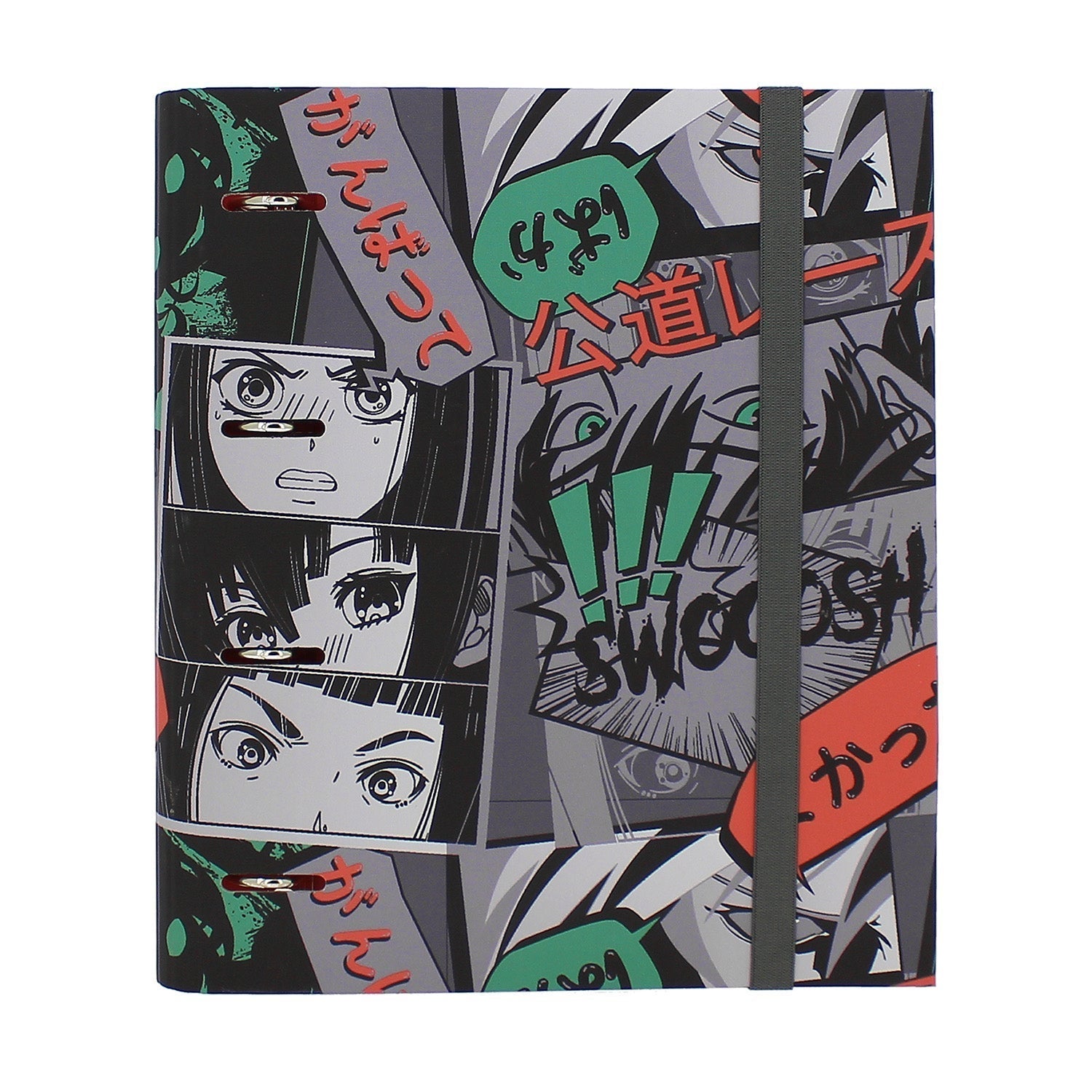 Carpeta de 4 anillas corazones pastel