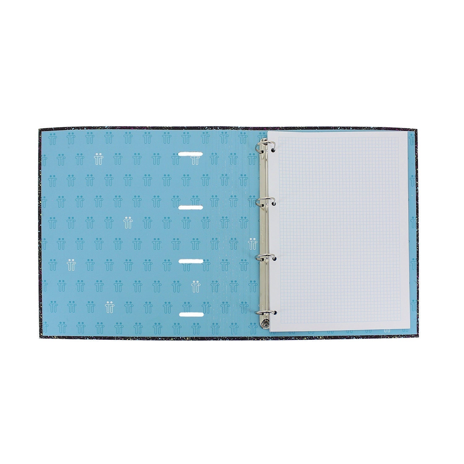 Carpeta de 4 anillas corazones pastel