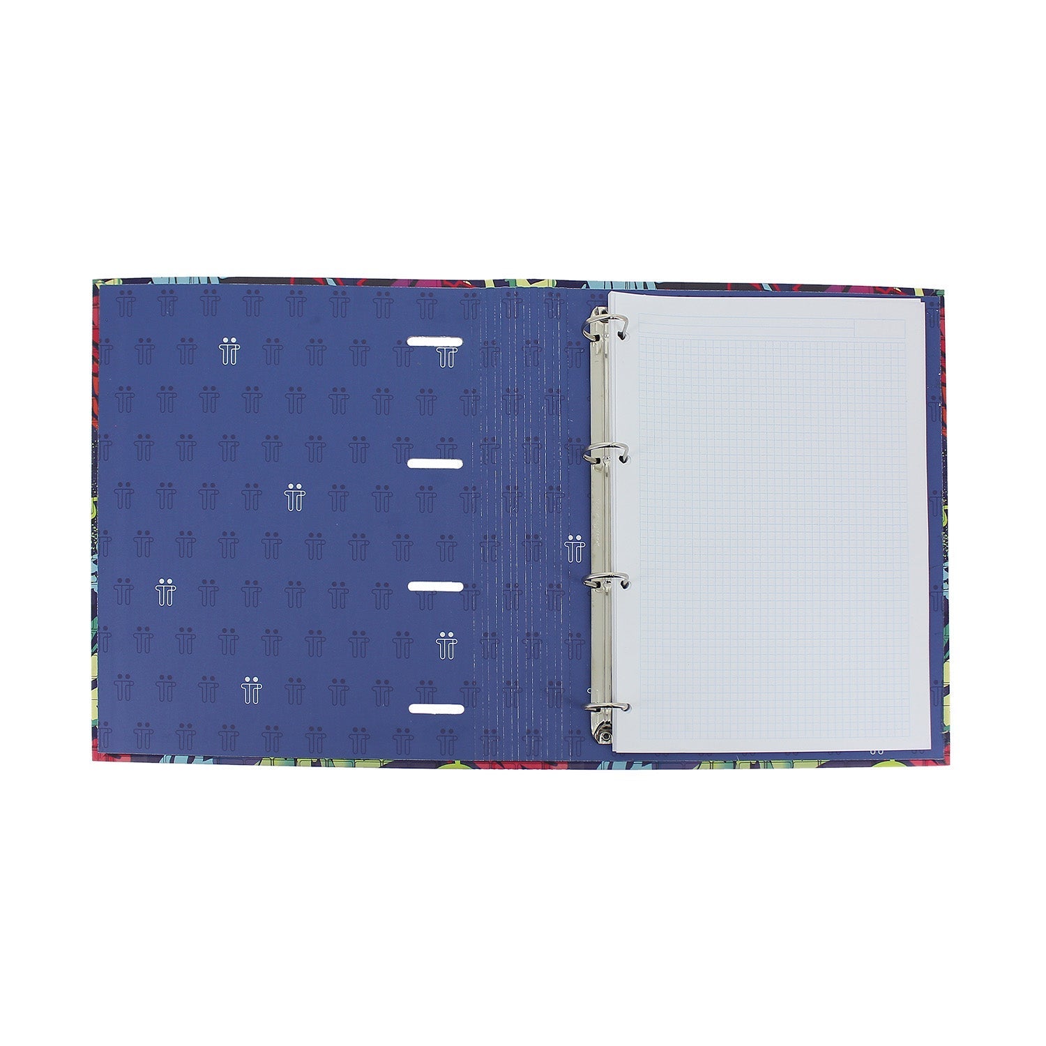Carpeta de 4 anillas corazones pastel