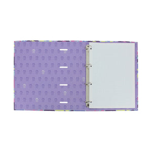Carpeta de 4 anillas corazones pastel