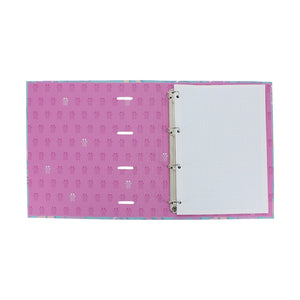 Carpeta de 4 anillas corazones pastel