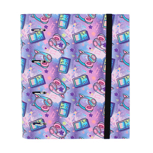 Carpeta de 4 anillas corazones pastel