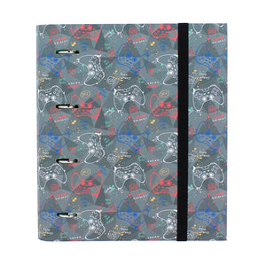 Carpeta de 4 anillas corazones pastel