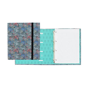 Carpeta de 4 anillas corazones pastel