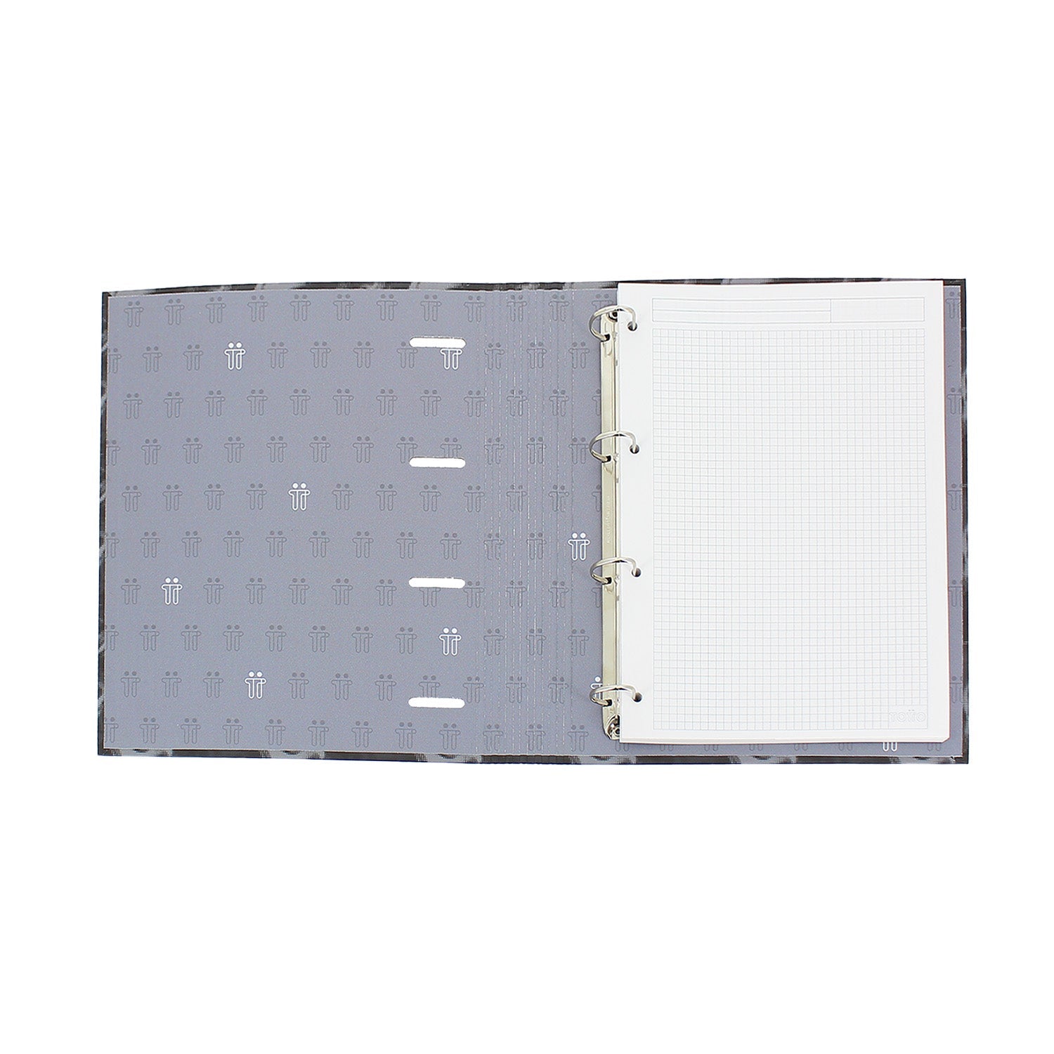 Carpeta de 4 anillas corazones pastel
