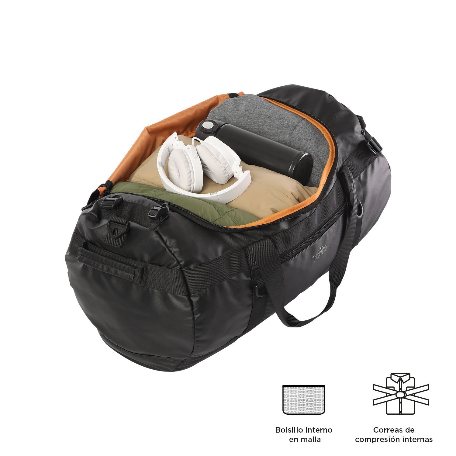 Bolsa 2 en 1 negro 