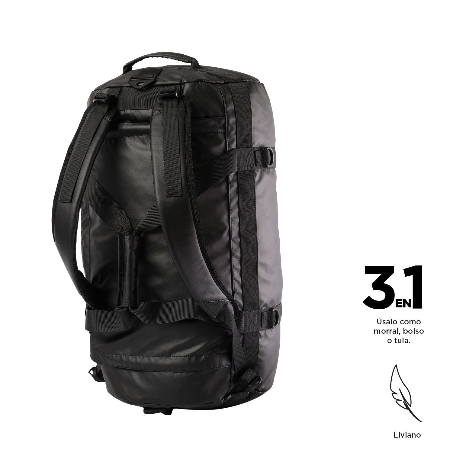 Bolsa 2 en 1 negro 