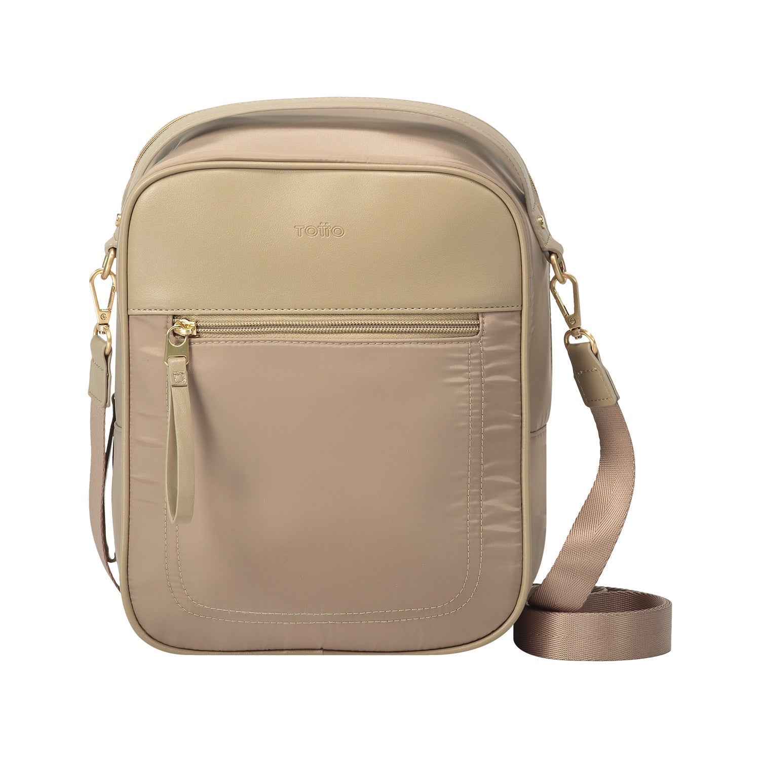 Bolso crossover mujer marrón 