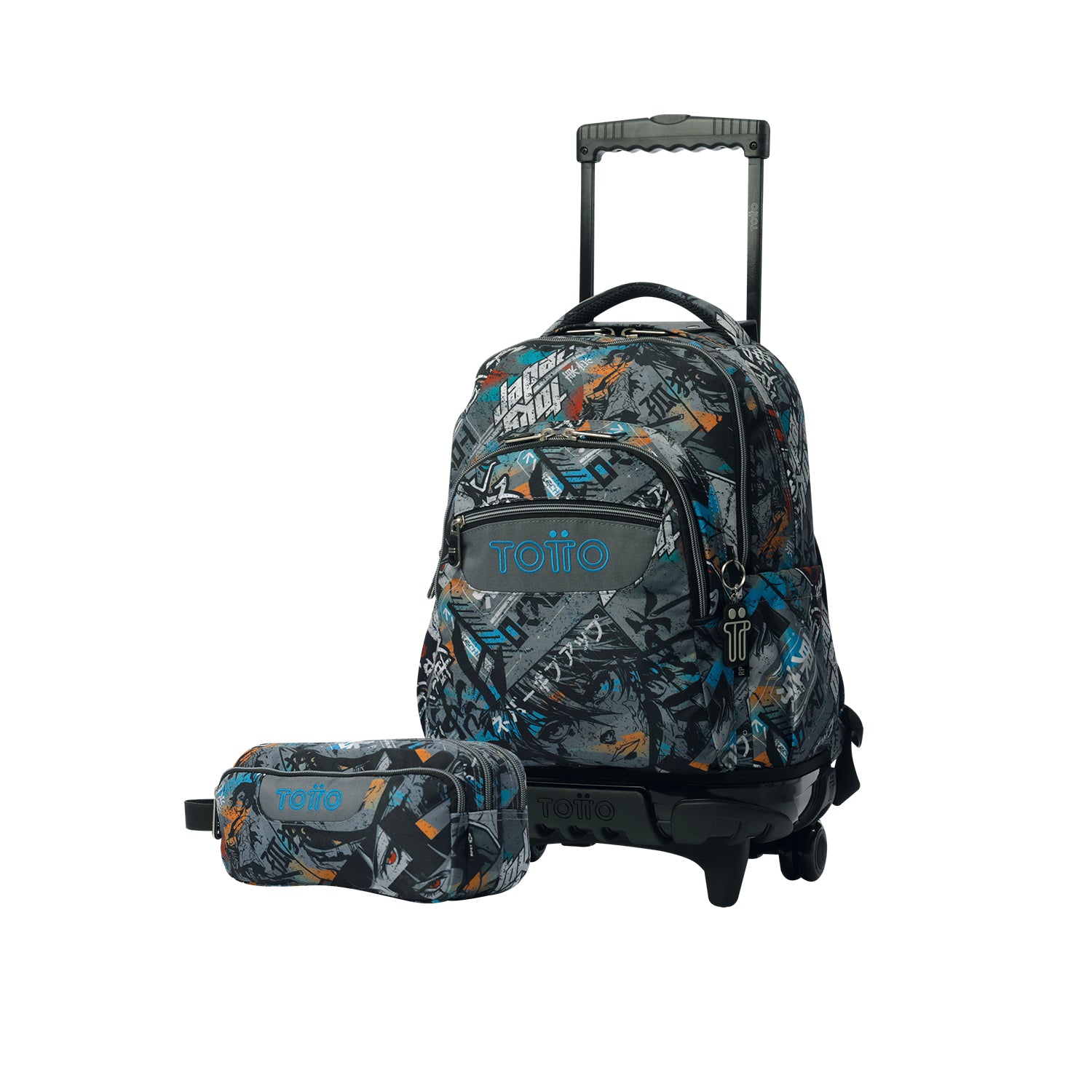 Pack escolar Niño - Mochila con ruedas + Estuche 3 compartimentos