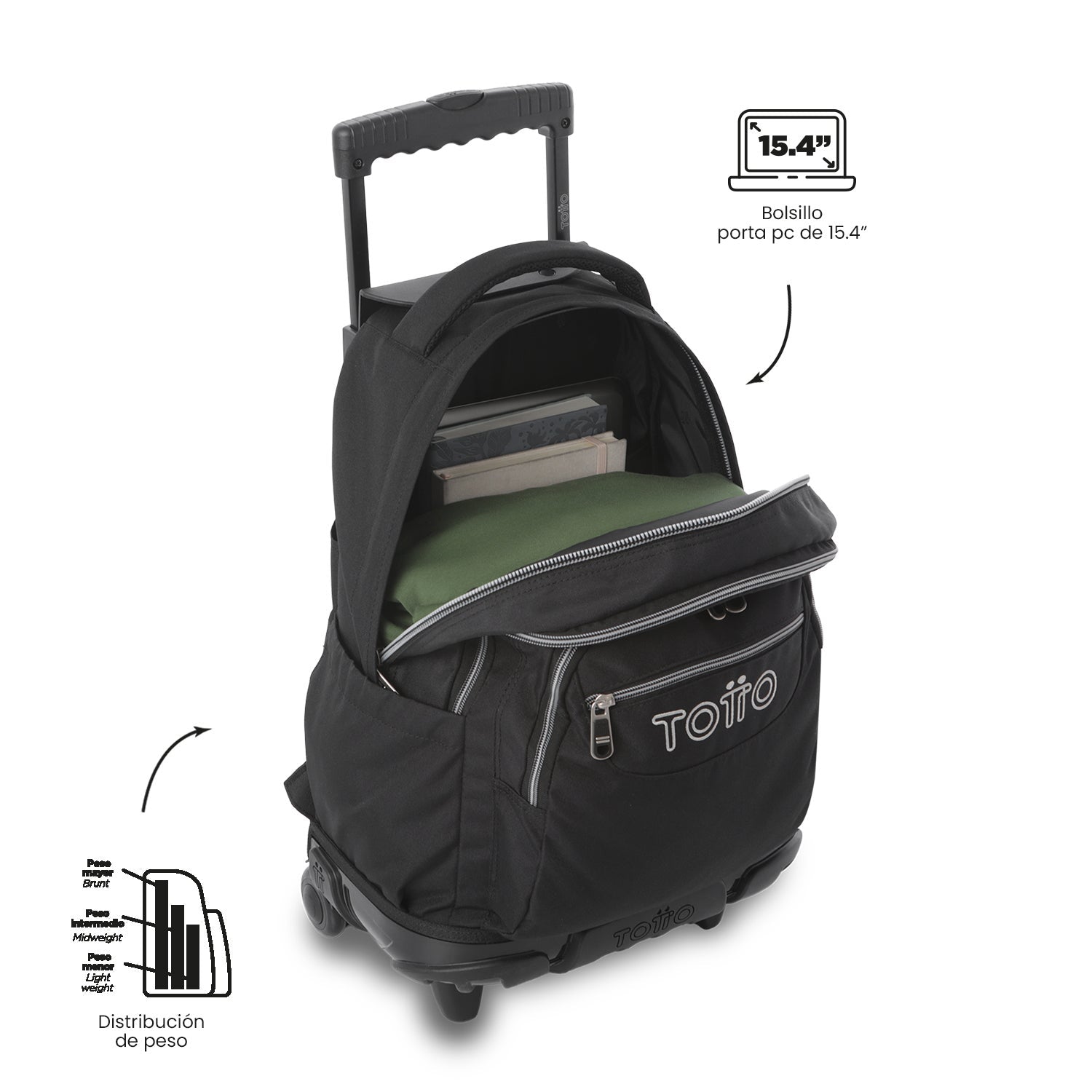 Mochila Renglones Ecole Solid 