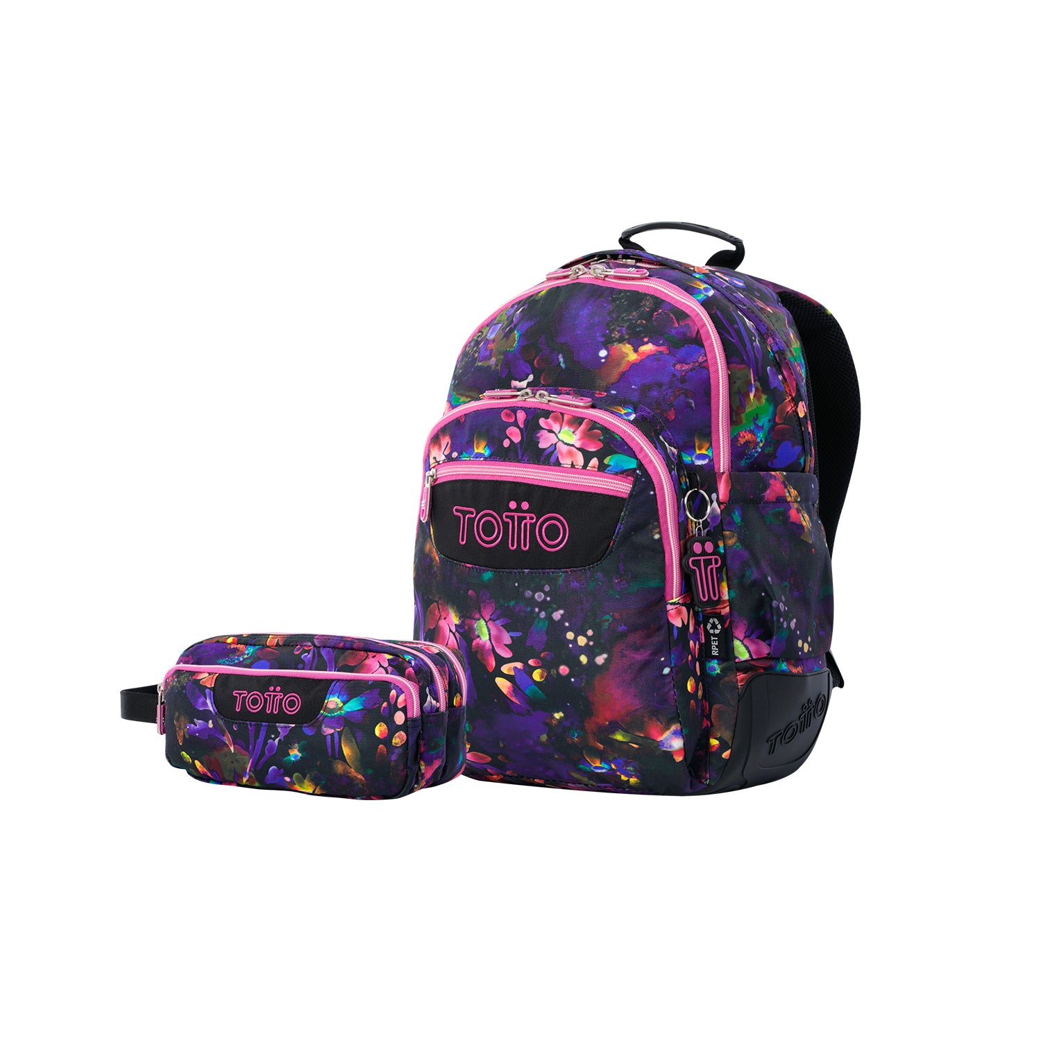Pack escolar Niña - Mochila + Estuche 3 compartimentos