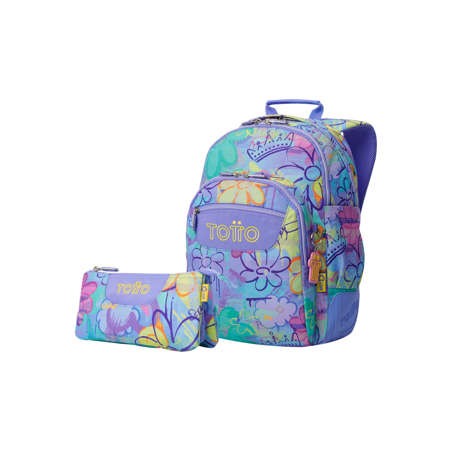 Pack escolar Niña - Mochila + Estuche 3 compartimentos