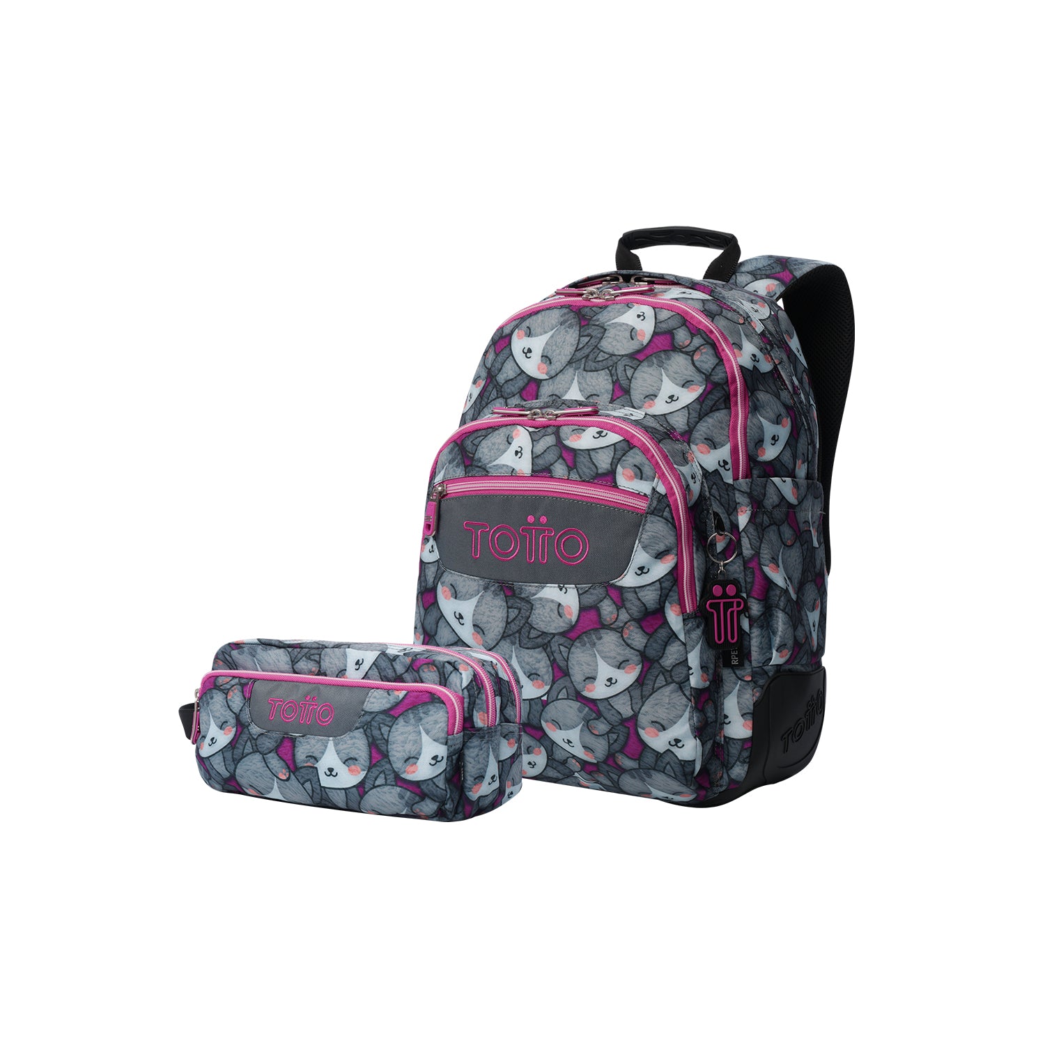 Pack escolar Niña - Mochila + Estuche 3 compartimentos