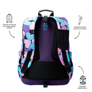 Mochila escolar Adaptable a carro - Acuareles 