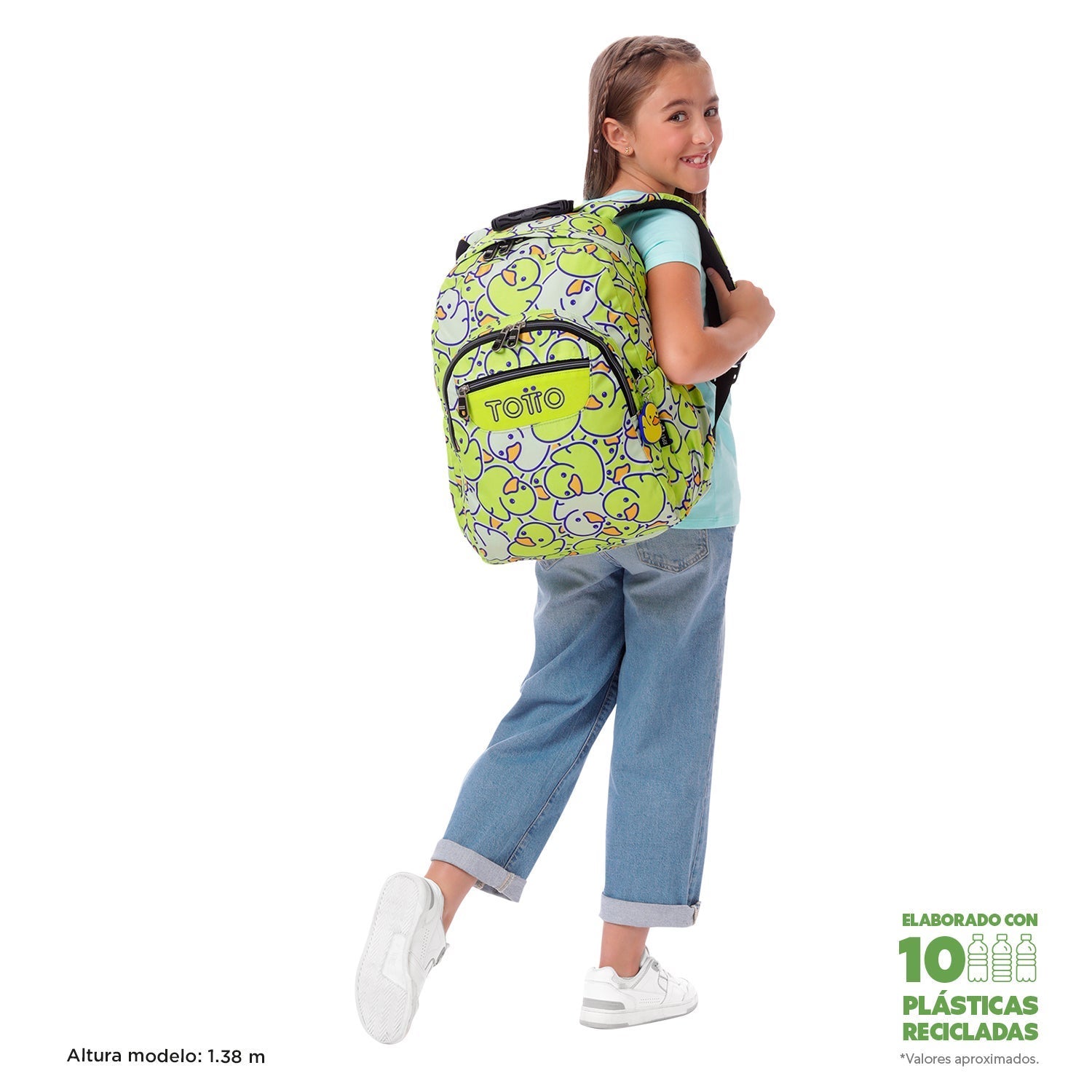 Mochila escolar Adaptable a carro - Acuareles 