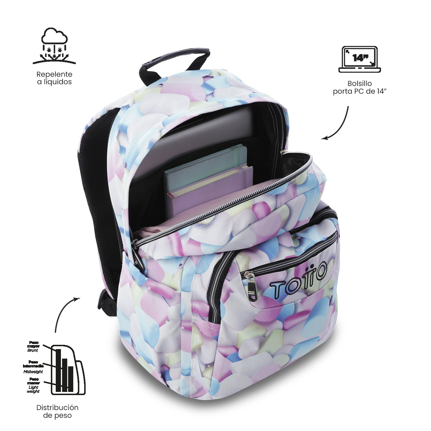 Mochila Acuareles - Adaptable a carro