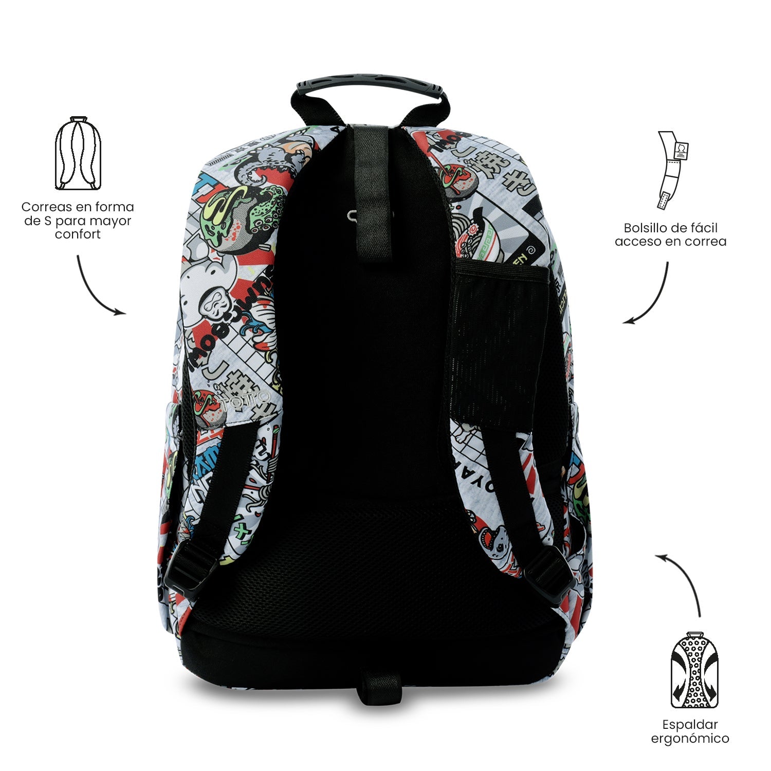 Mochila Acuareles - Adaptable a carro