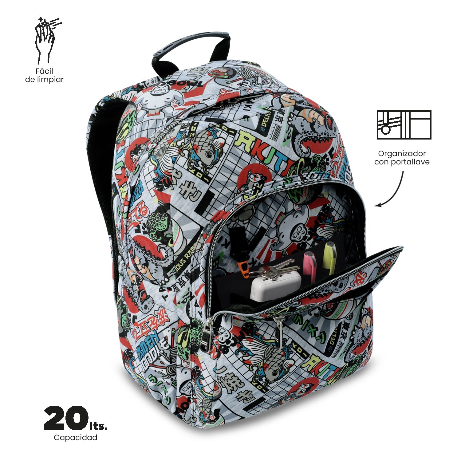 Mochila Acuareles - Adaptable a carro