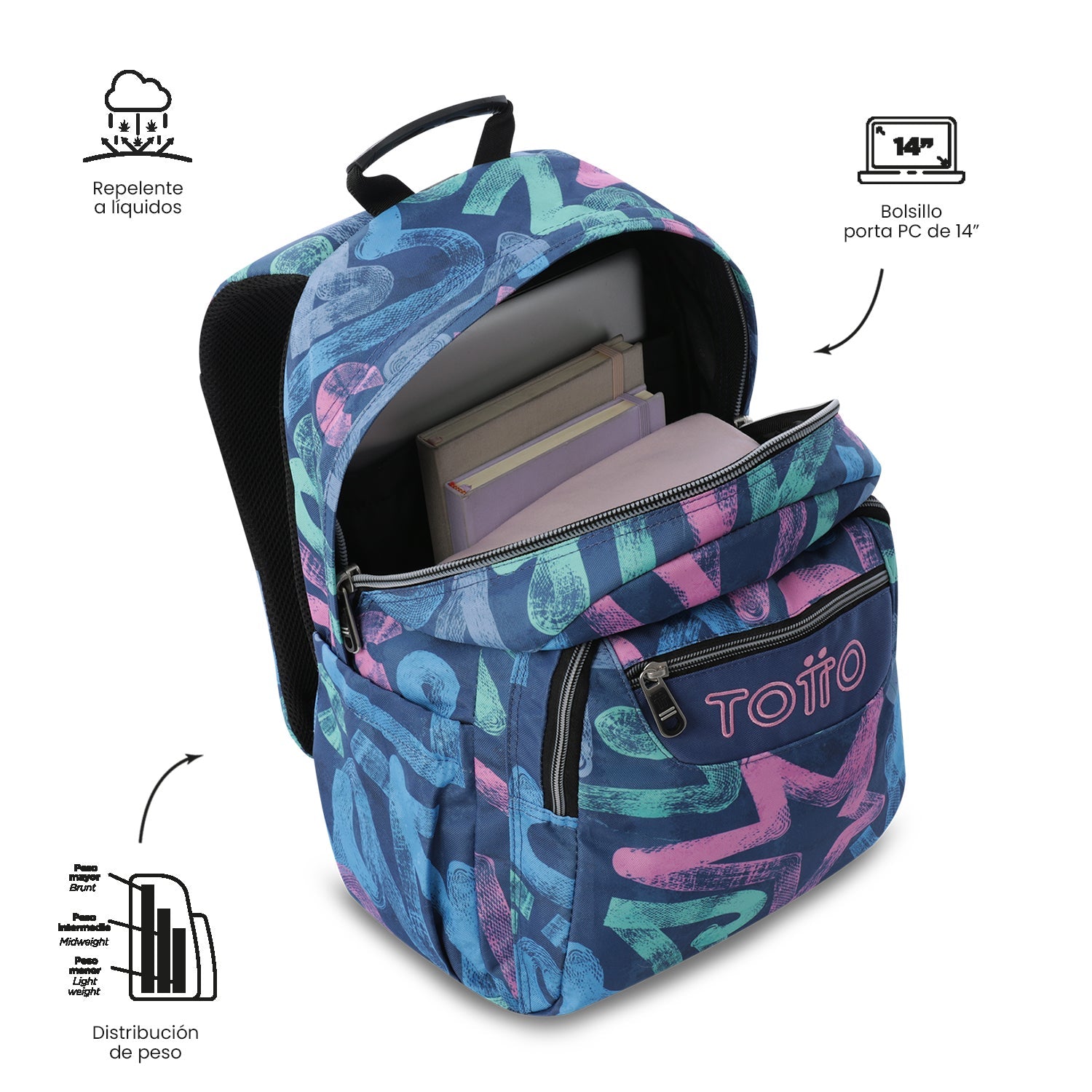 Mochila Acuareles - Adaptable a carro