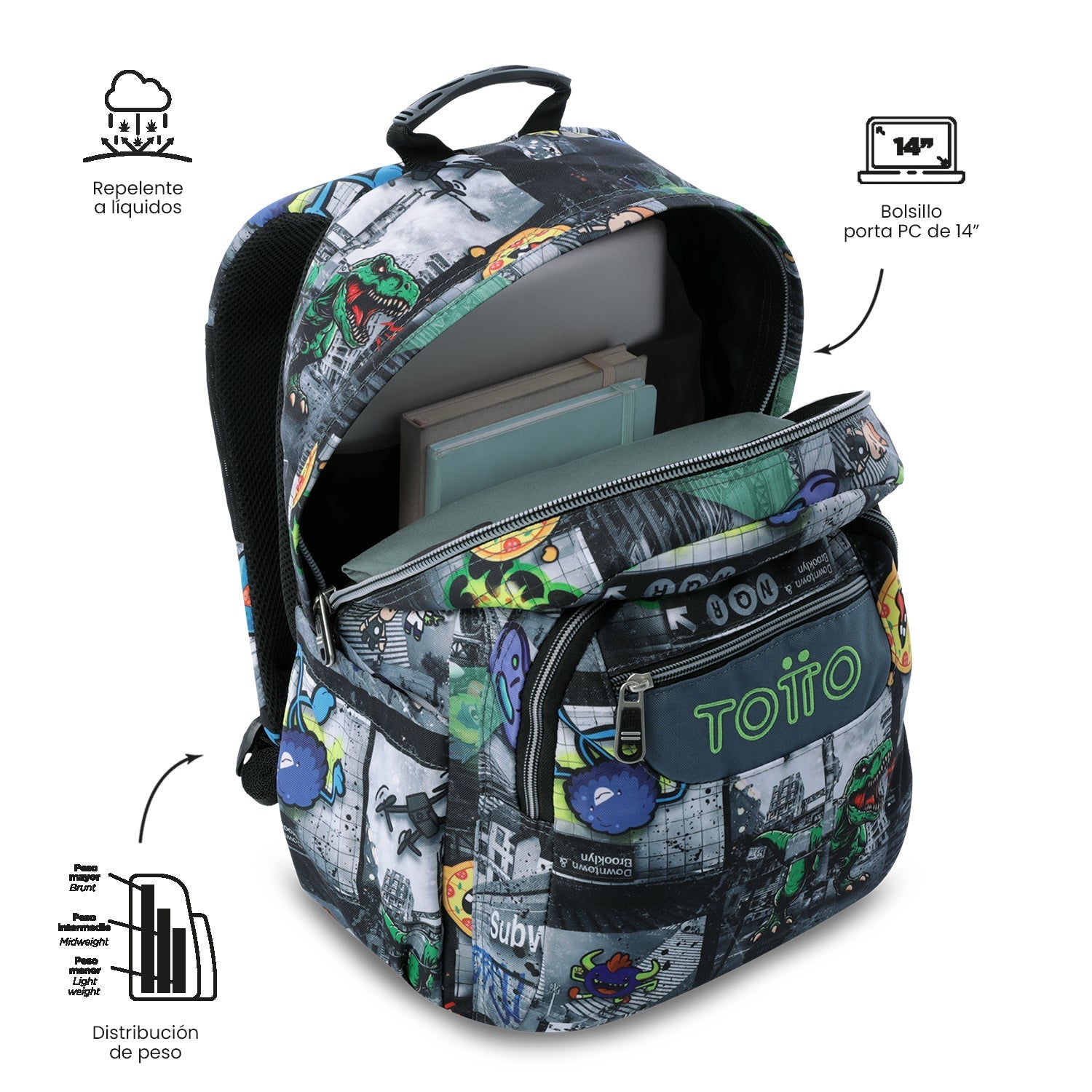 Mochila Acuareles - Adaptable a carro