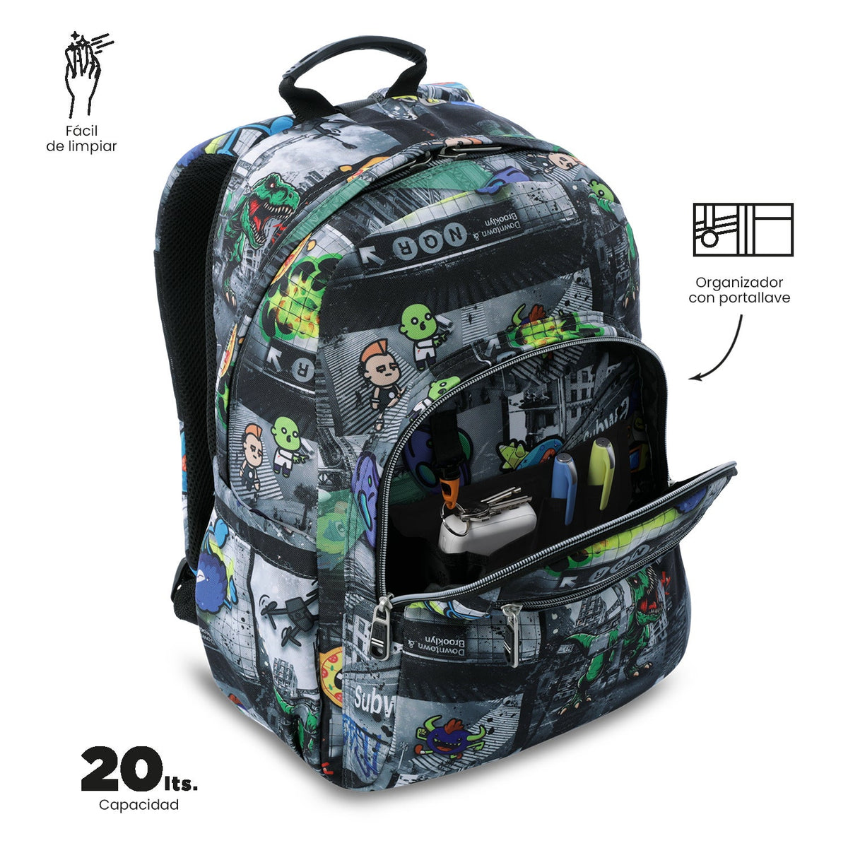 Mochila Acuareles Promo - Adaptable a carro
