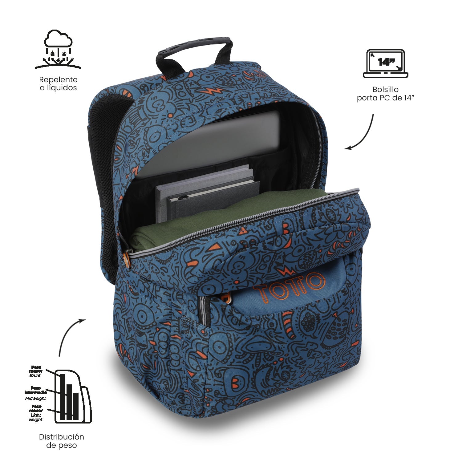 Mochila Acuareles - Adaptable a carro