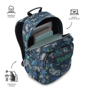 Mochila Acuareles - Adaptable a carro