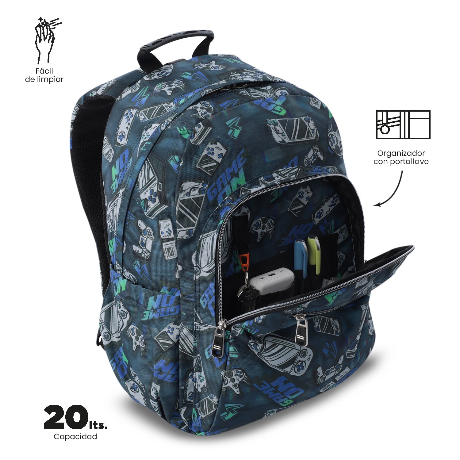 Mochila Acuareles - Adaptable a carro
