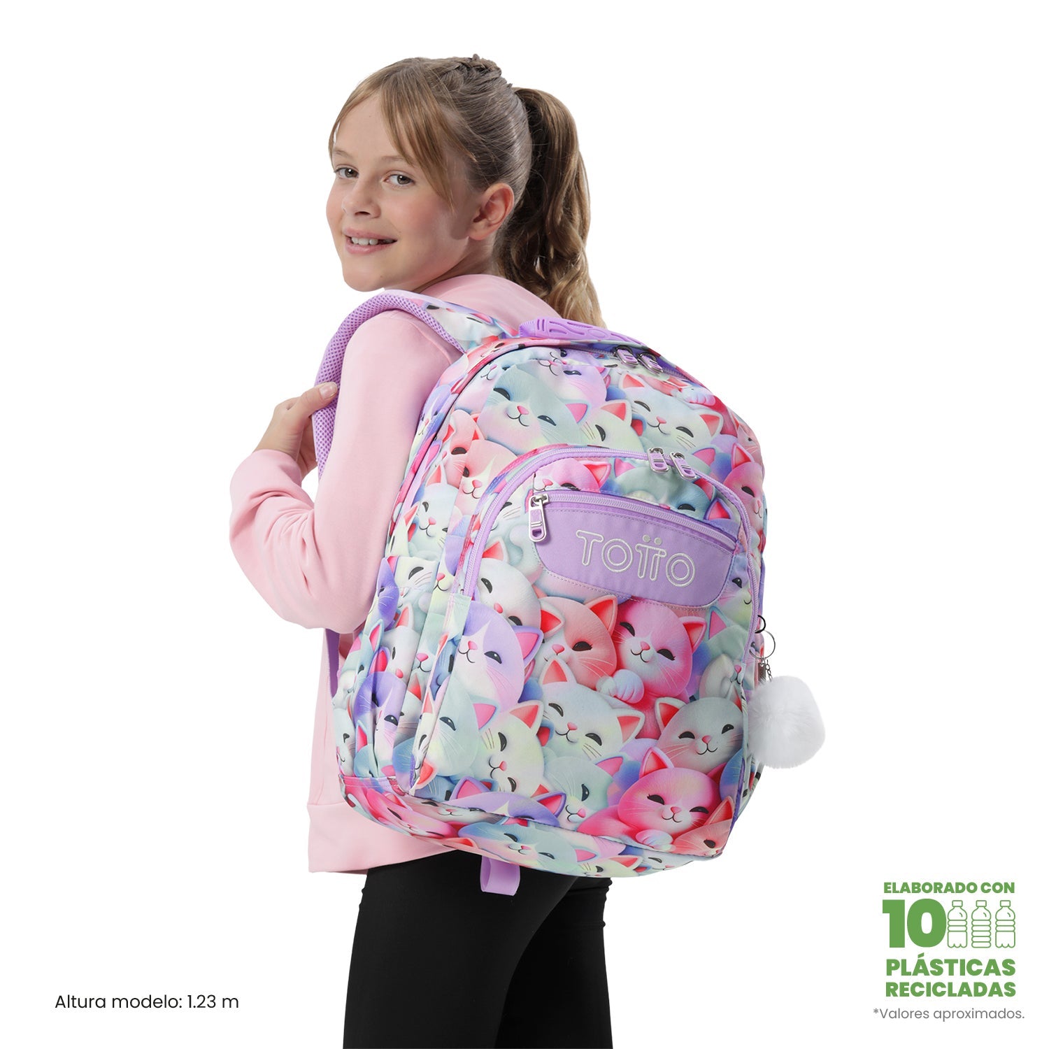 Mochila escolar Adaptable a carro - Acuareles 