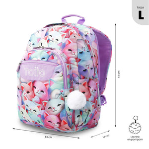 Mochila escolar Adaptable a carro - Acuareles 