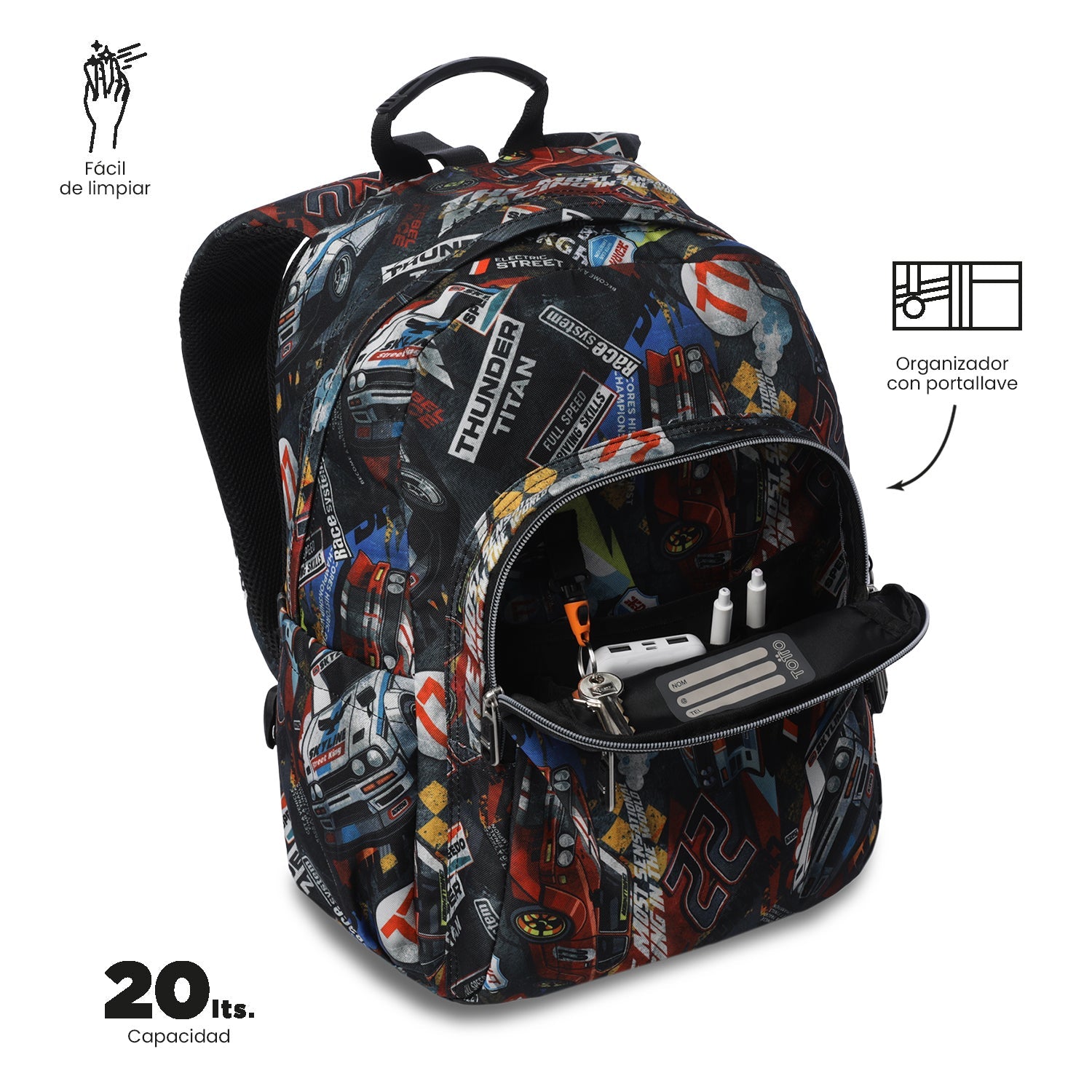 Mochila Acuareles - Adaptable a carro