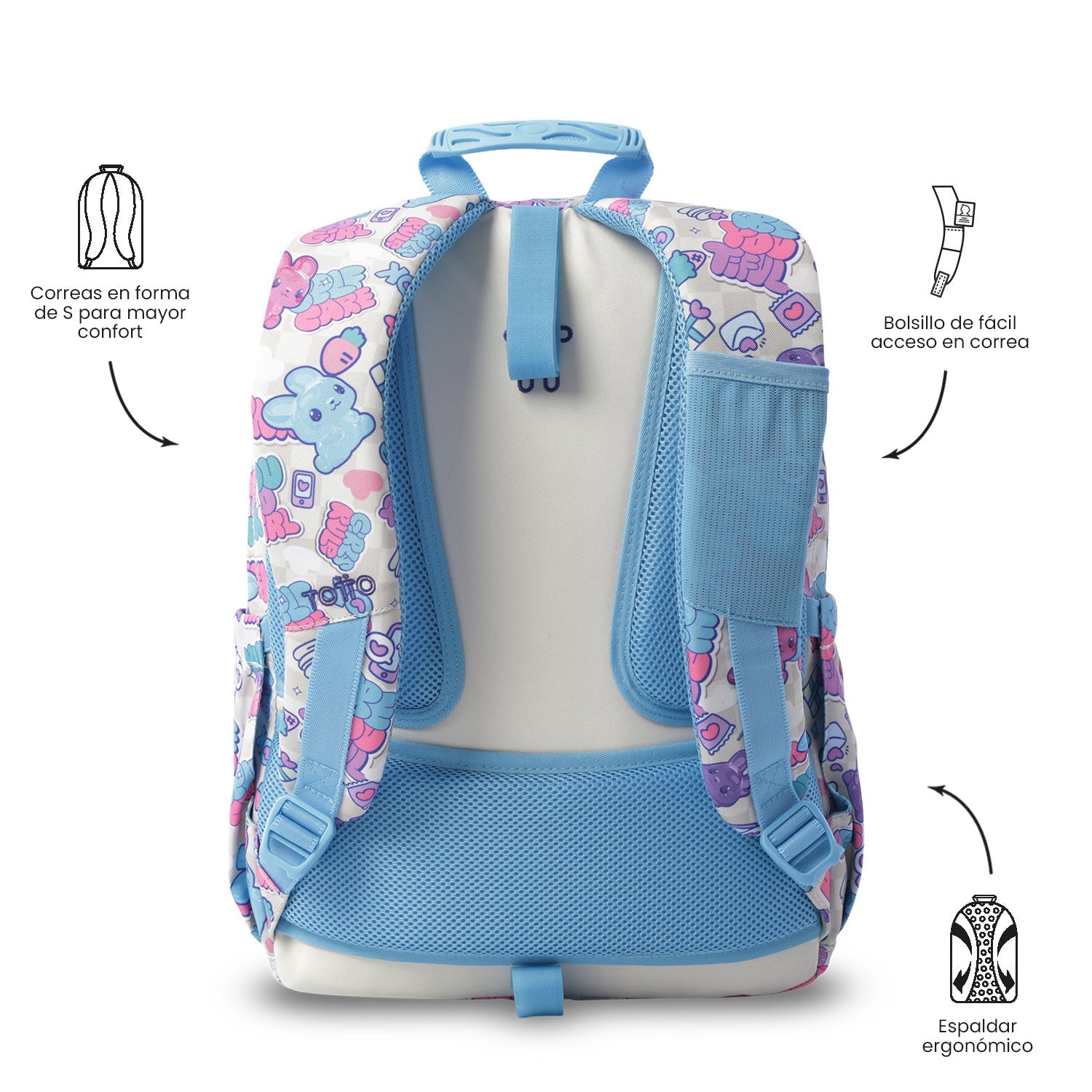 Mochila Acuareles - Adaptable a carro